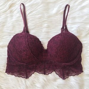 Pink Victoria’s Secret Lace Push-Up Bralette